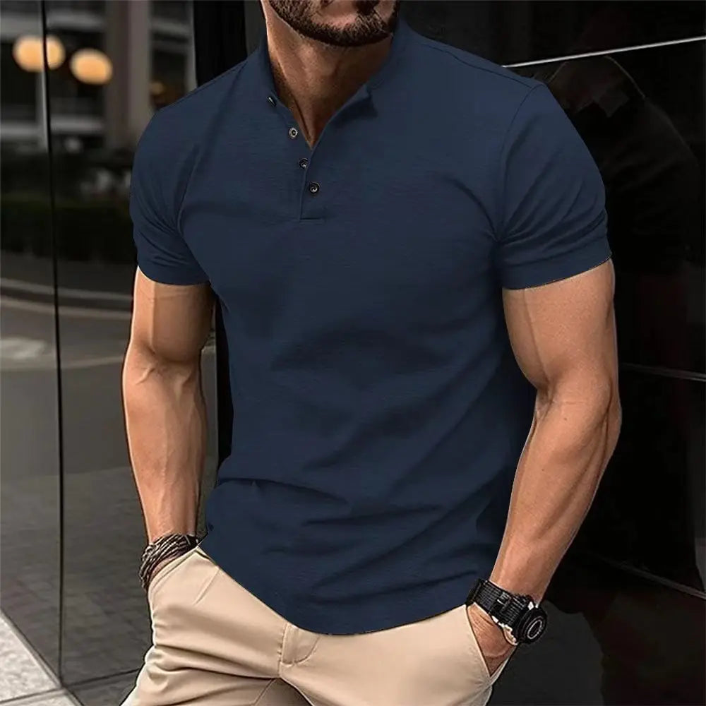 Mika™ | Slim Fit Polo Paita – Tyylikäs ja Mukava Kesäpaita